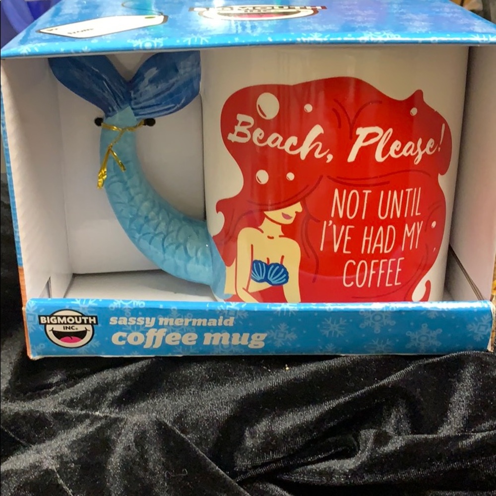 Big Mouth Sassy mermaid coffee mug.